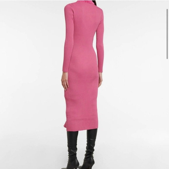 STAUD Celina Pink Ribbed Midi Maxi Dress S NWT - Faux Fur Collar 90s Y2K
Trend - Picture 5 of 7